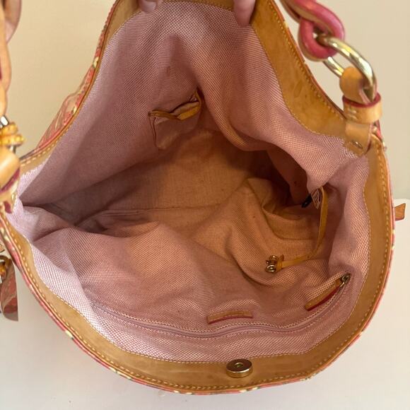 Dooney & Bourke Red Heart Logo Canvas Hobo Shoulder Bag – Vintage Valentine’s - Picture 14 of 16